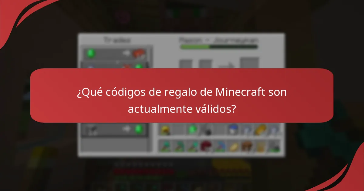 ¿Qué códigos de regalo de Minecraft son actualmente válidos?